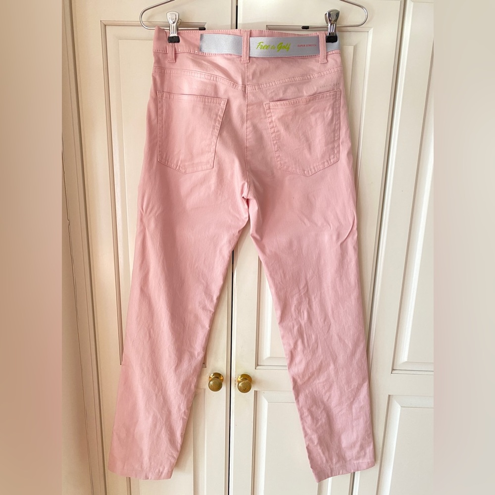Brax Golf pink cotton blend Pants stretchy Women's XS 36 27" waist